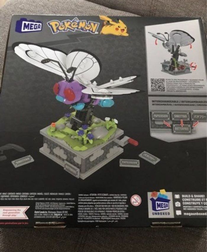 Neuf Jeu lego Mega HKT22 Construx Pokemon Motion Butterfree Jouet mattel - photo numéro 3