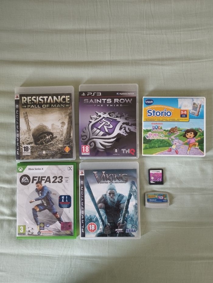 Lot jeux vidéo divers