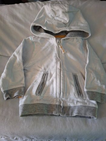 Gilet zippé à capuche