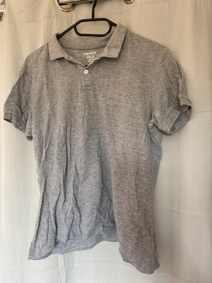 Polo uni gris homme • Taille S • Complices - photo numéro 1