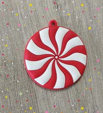 Boule de Noël rouge et blanc