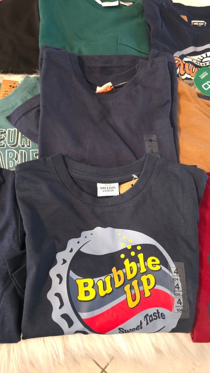 Neufs (non portés) 🏷💙😍🥰lot teeshirts ml 4 ans garçon 🥰😍💙 - photo numéro 3