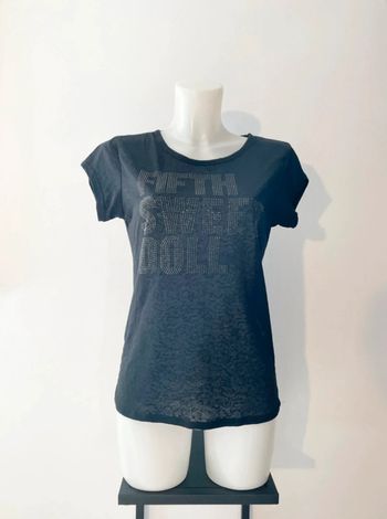 T-shirt noir Kaporal