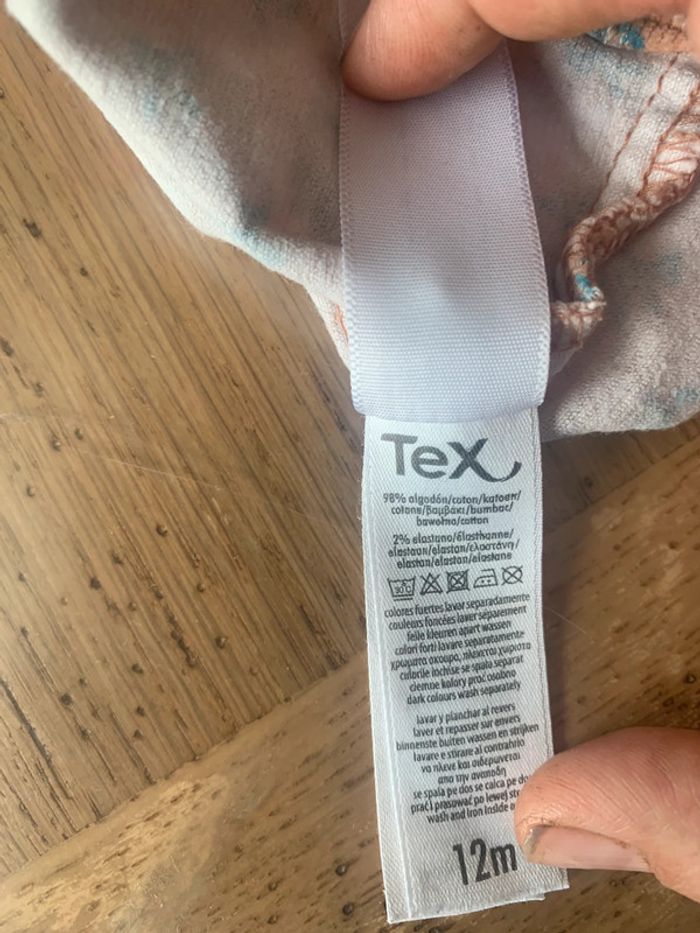 Robe velours fleurie tex 12 mois - photo numéro 3
