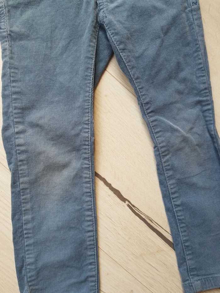 Pantalon velours bleu cyrillus 4ans - photo numéro 3