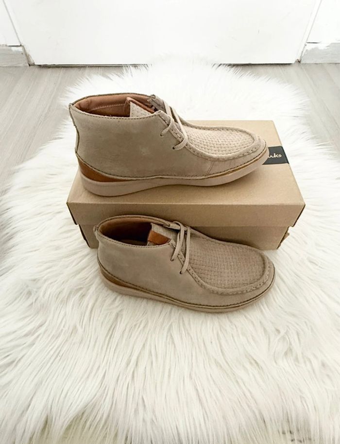 Boots Clarks Oakland Mid – Beige - mixte H/F– Taille 39,5 – Neuf avec étiquette - photo numéro 13
