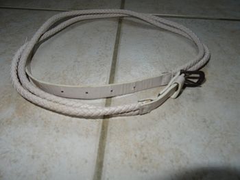 ceinture fille beige