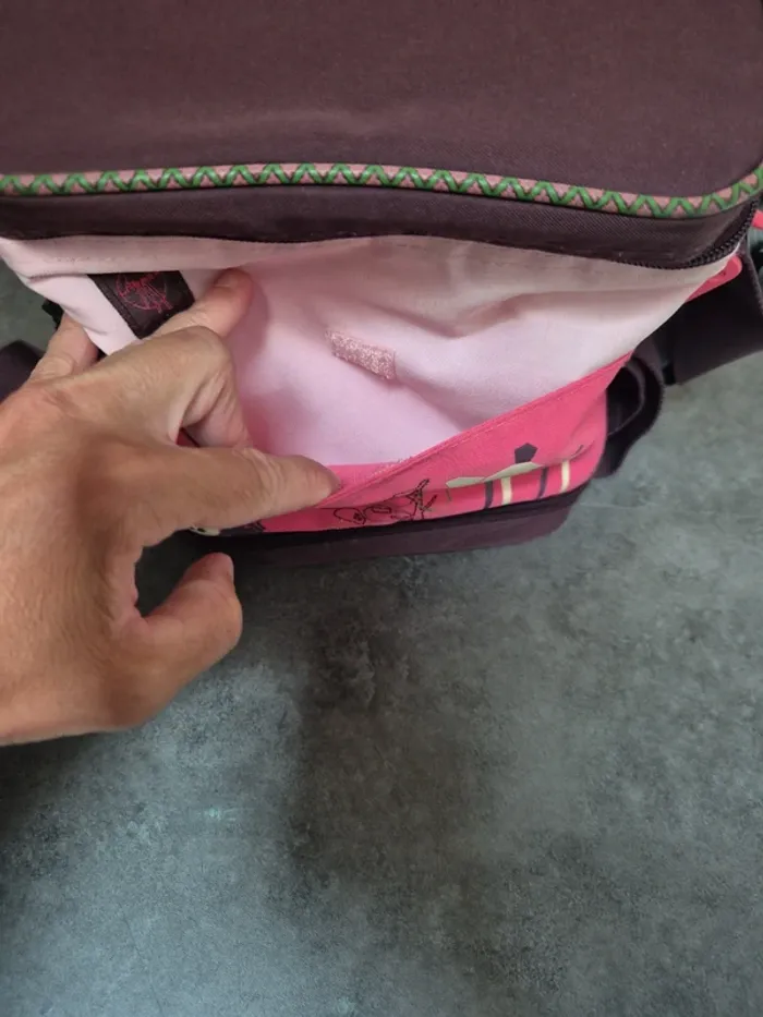 Sac à lunch isotherme pour enfants Lassig avec bandoulière réglable, motif petit faon - photo numéro 5