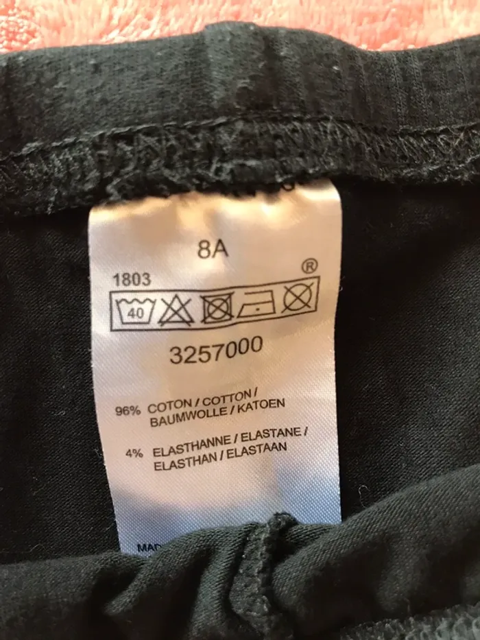 Lot de 2 leggings noires 8 ans - photo numéro 4