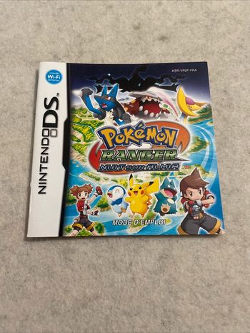 Notice Nintendo DS Pokémon Ranger Nuit sur Almia FRA