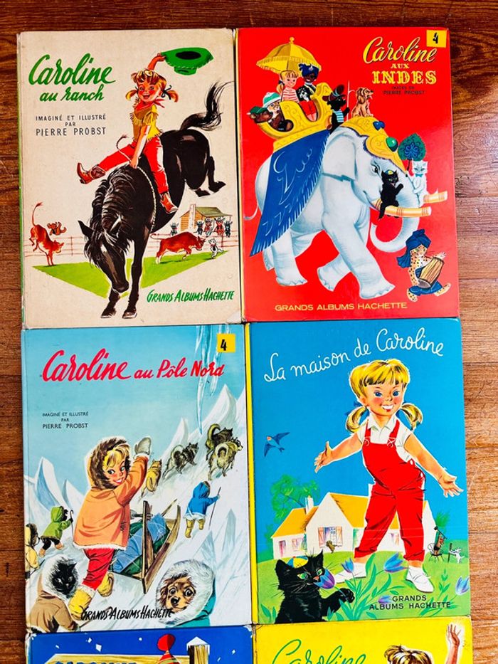 Lot de 6 livres Caroline anciens bd Grands albums Hachette Pierre Probst - photo numéro 3