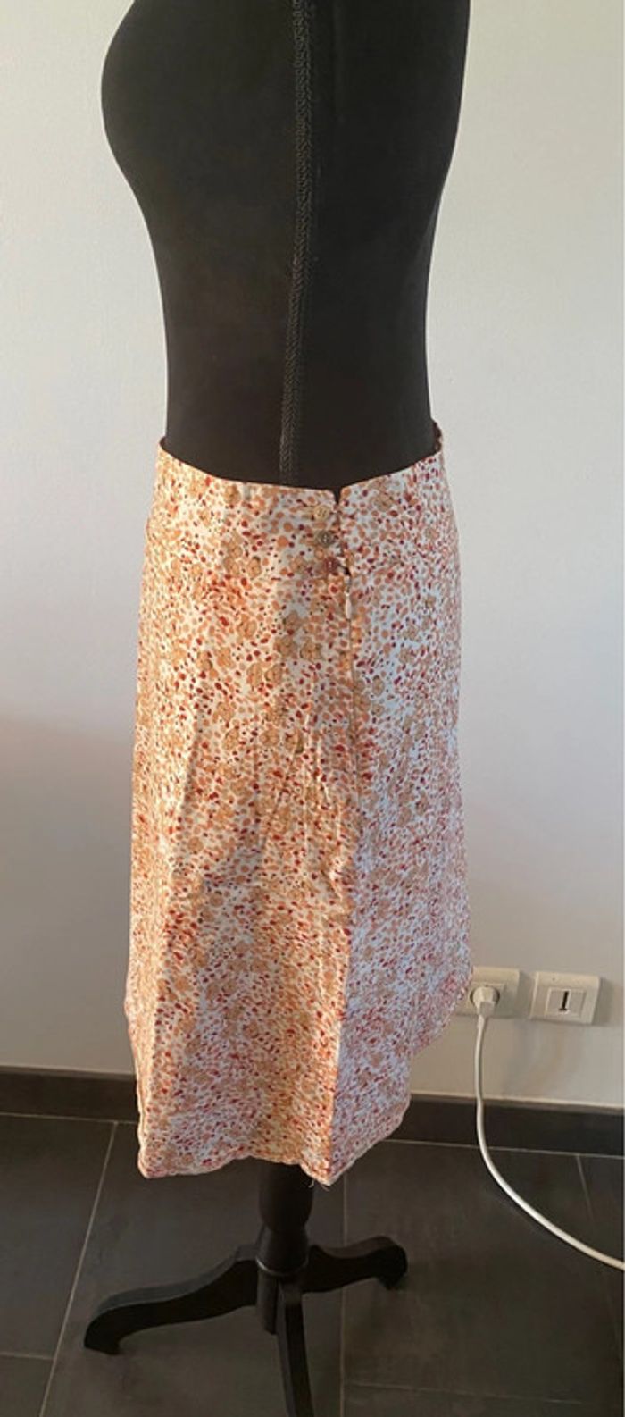 Jupe Etam à fleurs style liberty et pois taille 36 - photo numéro 4
