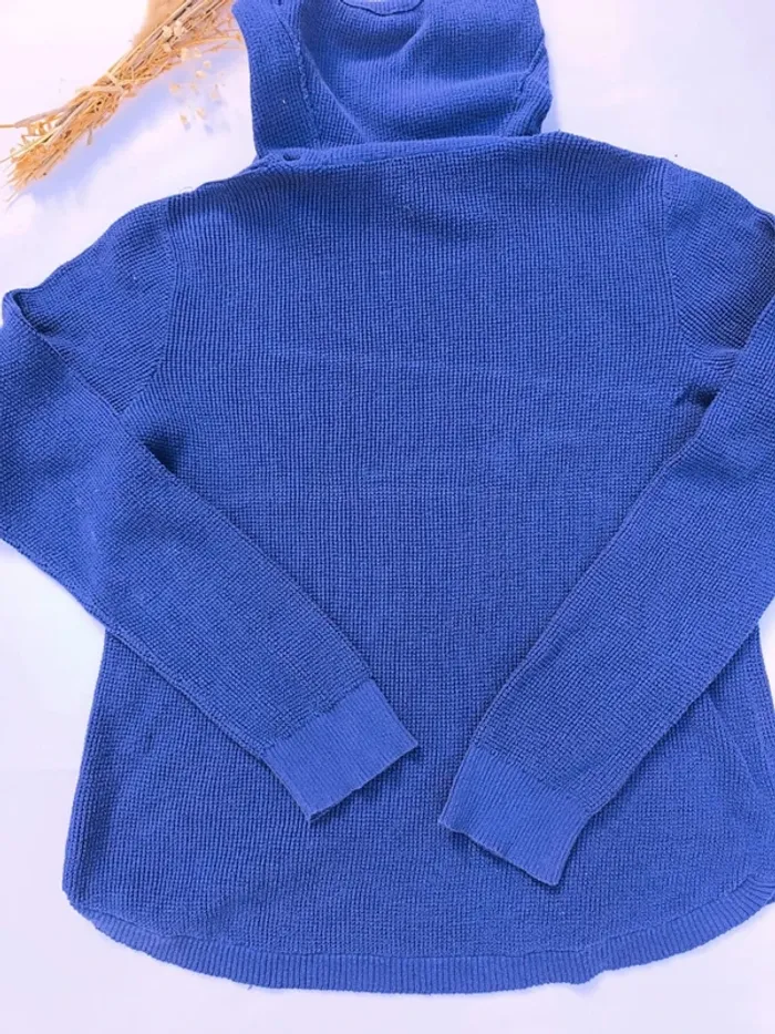 Pull bleu Ralph Lauren femme taille XL petit prix car découpé en bas - photo numéro 12
