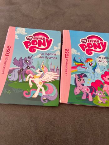Lot 2 livres my Little pony bibliothèque rose tome 1 et 2