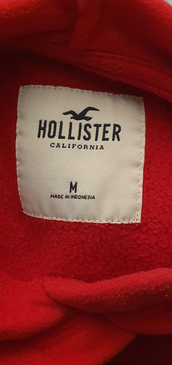 Sweat-shirt rouge Hollister - photo numéro 3