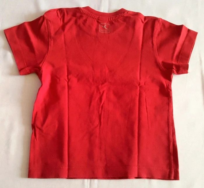 Tee-shirt garçon rouge uni - photo numéro 2