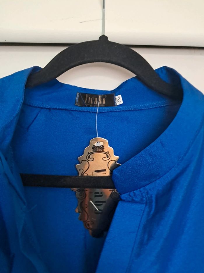 Jolie blouse légère 3xl neuve bleue - photo numéro 3
