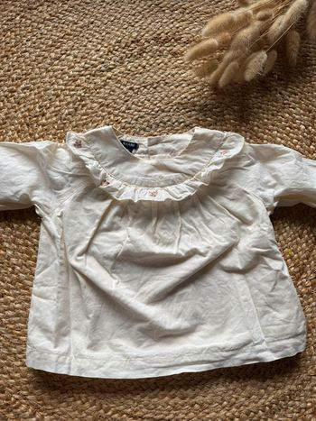 Blouse à col brodé Kiabi 12m