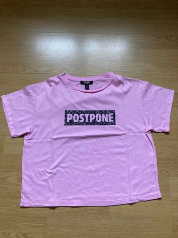 T-Shirt rose à message