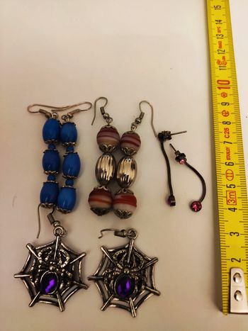 Lot de 4 paires de boucles d'oreilles