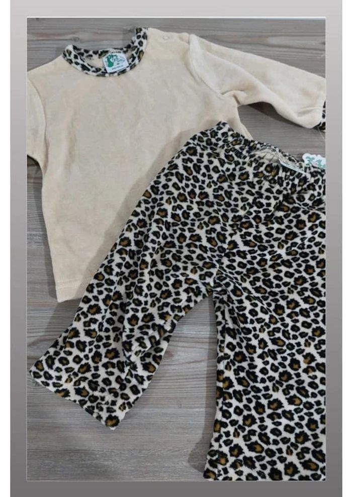 Ensemble fille 6 mois f.s.baby beige leopard