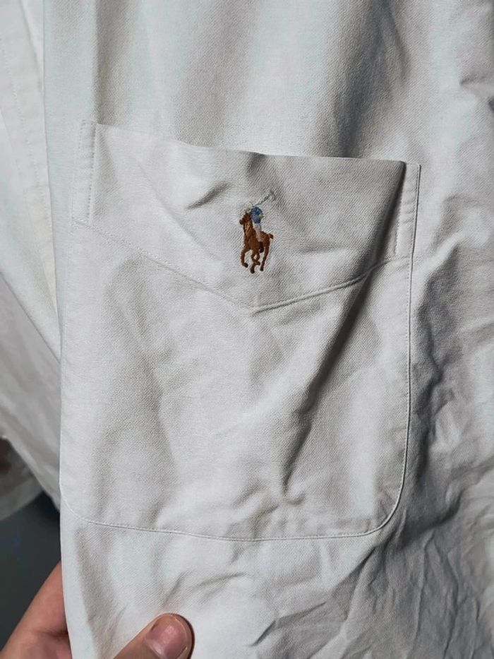 Chemise Ralph Lauren XXL Big Vintage Blanc Logo Brodé – Élégance Intemporelle - photo numéro 12
