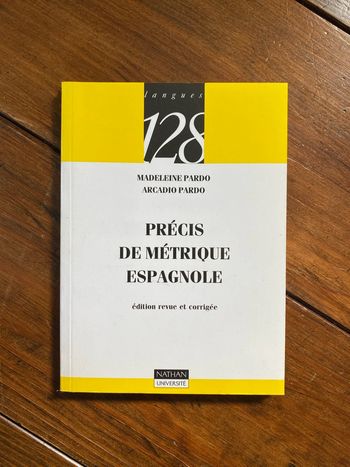 Précis de métrique espagnole CAPES