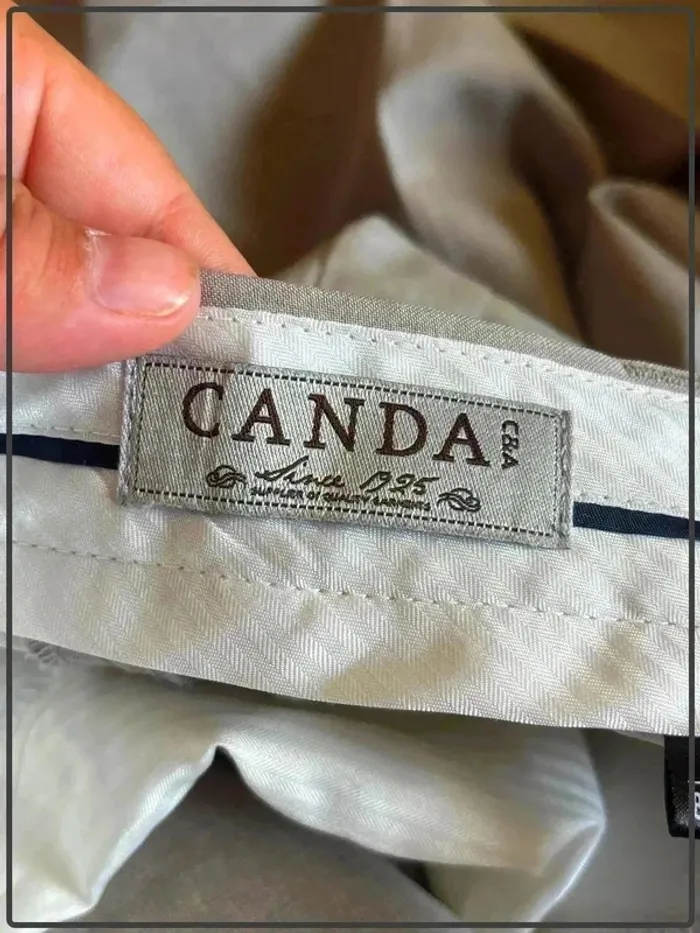 Pantalon de costume taille 40 marque canda - photo numéro 3