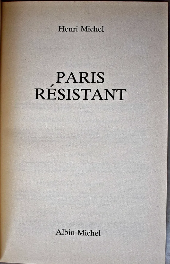 Paris résistant - Henri Michel - photo numéro 2