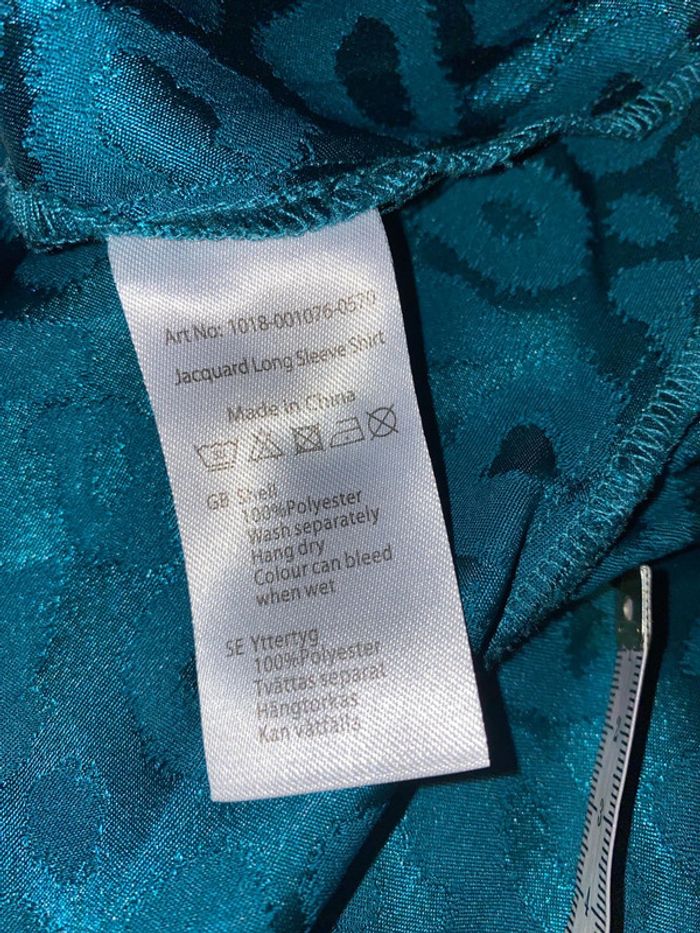 Jolie Chemise Satinée Imprimée Taille 38 - photo numéro 8