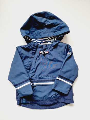 Obaïbi - Veste imperméable déperlante avec capuche - Bleu marine (12 mois)