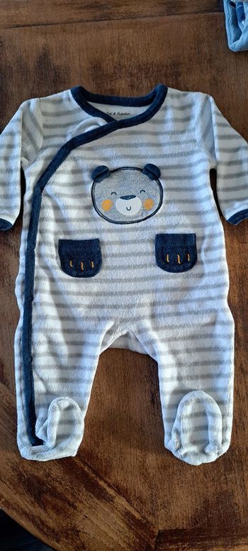 Grenouillère Pat et Ripaton 1mois