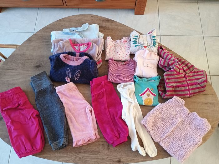 Lot de 14 vêtements automne hiver bébé fille 3 mois - photo numéro 2