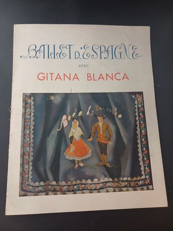 Ancien programme du ballet d'Espagne 