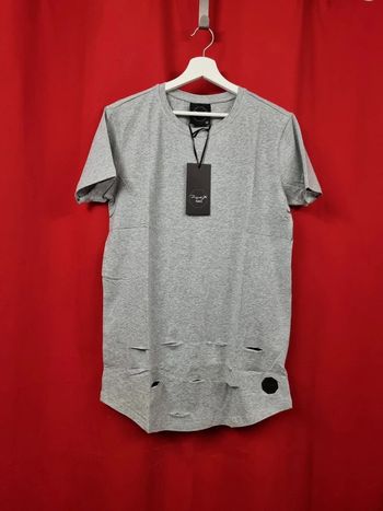 Project X Paris T-shirt oversize déchiré gris * taille S *