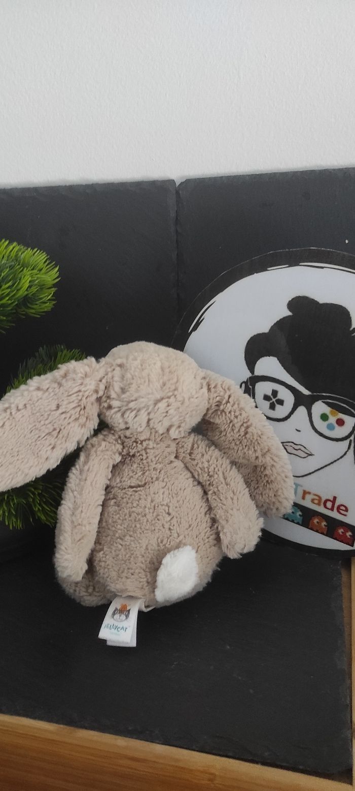 doudou peluche lapin jellycat small jelly1417 bashfull blossom marron beige - photo numéro 2