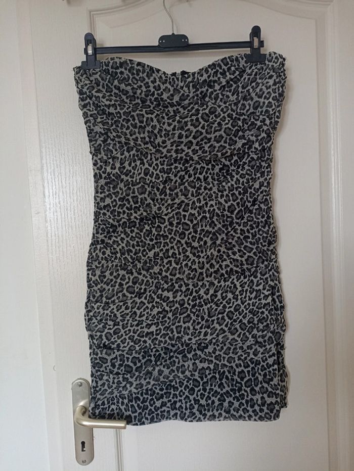 Robe bustier Léopard