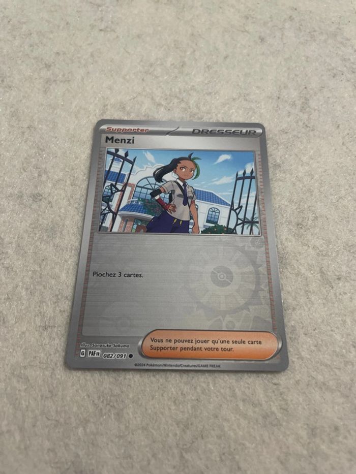 Carte Pokémon Menzi 082/091 Reverse Destinées De Paldéa 4.5 FR