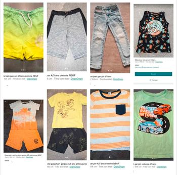 Lot été garçon 4/5 ans - Offre