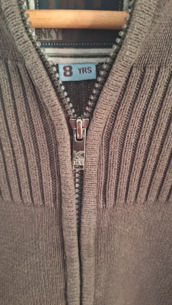 Gilet marron garçon 8 ans - photo numéro 5