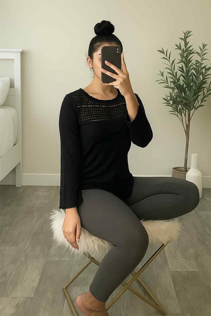 blouse noire H&M - photo numéro 2