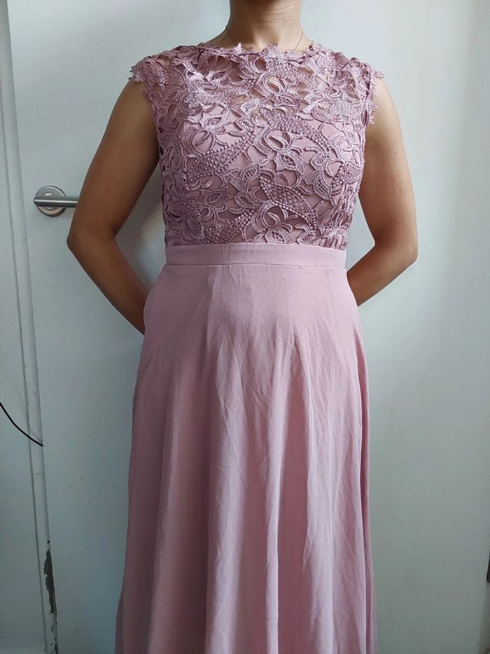 Robe soirée rose poudré - photo numéro 2