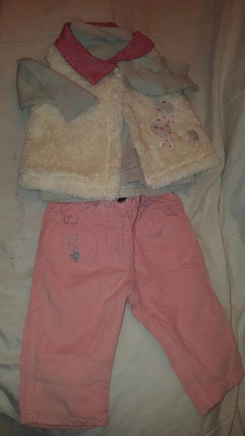 Ensemble 3/6m - conjunto 3 peças