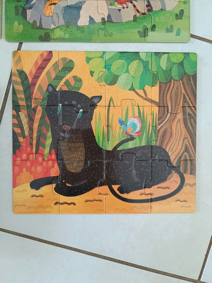 Primo puzzle les félins (3 puzzles) - photo numéro 4