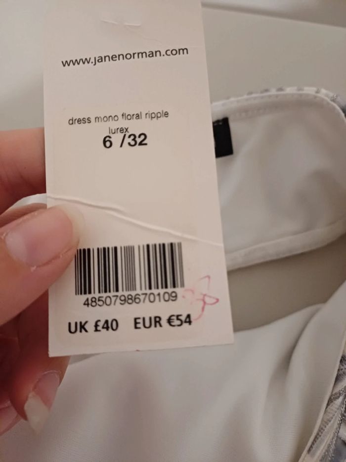 Robe moulante fleurie neuve Jane Norman taille XXS 32 - photo numéro 9