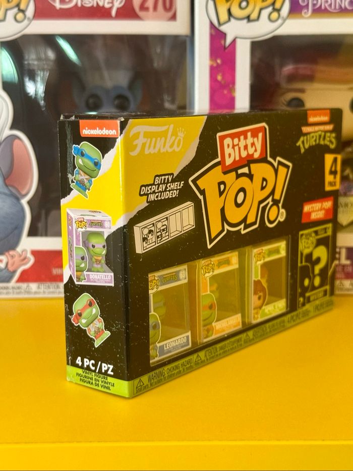 Funko Bitty Pop! 4 Pack - Nickelodeon Teenage Mutant Ninja Turtles - Leonardo, Michelangelo, April O’Neil & Bitty Pop! Mystery - photo numéro 4