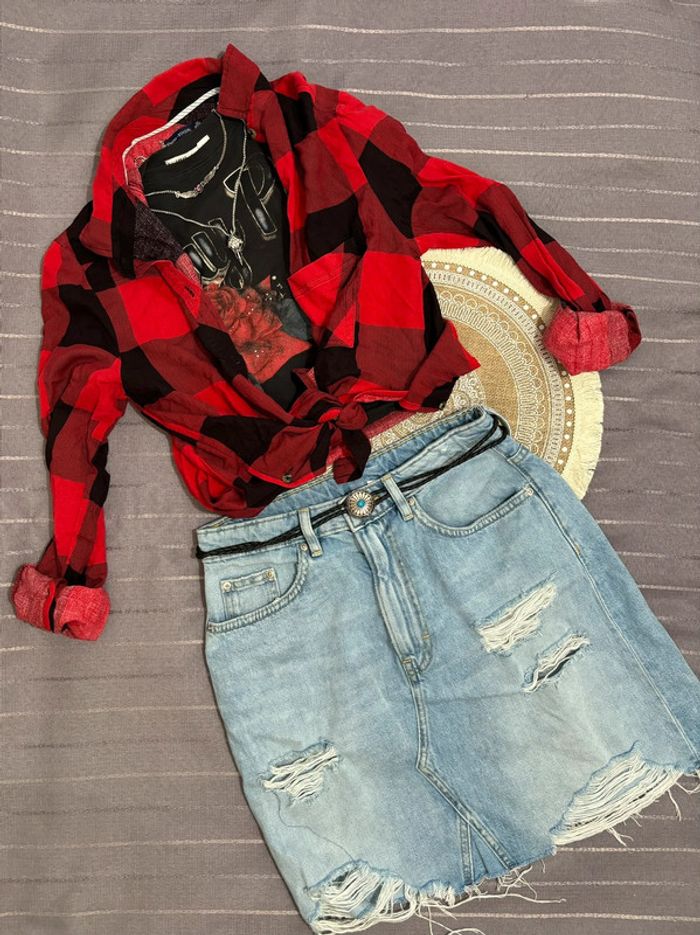 Lot vêtements rock grunge punk XS/S