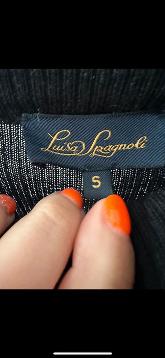 Haut noir Luisa Spagnoli taille S - photo numéro 3