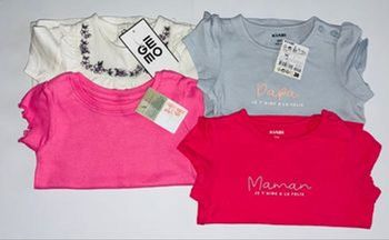 Lot de 4 t-shirt 3/6 mois 