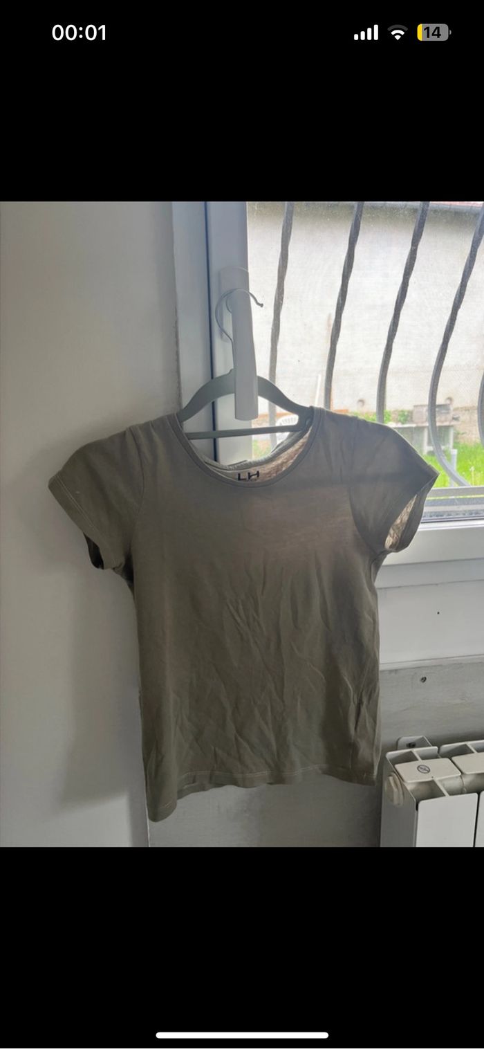 T-shirt basic kaki - photo numéro 2